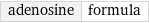 adenosine | formula