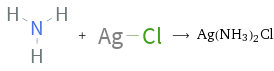  + ⟶ Ag(NH3)2Cl