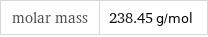 molar mass | 238.45 g/mol