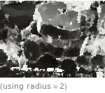  (using radius=2)