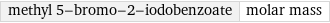 methyl 5-bromo-2-iodobenzoate | molar mass