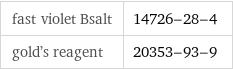 fast violet Bsalt | 14726-28-4 gold's reagent | 20353-93-9