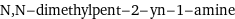 N, N-dimethylpent-2-yn-1-amine