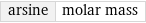 arsine | molar mass