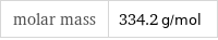 molar mass | 334.2 g/mol