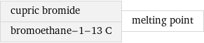 cupric bromide bromoethane-1-13 C | melting point