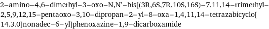 2-amino-4, 6-dimethyl-3-oxo-N, N'-bis[(3R, 6S, 7R, 10S, 16S)-7, 11, 14-trimethyl-2, 5, 9, 12, 15-pentaoxo-3, 10-dipropan-2-yl-8-oxa-1, 4, 11, 14-tetrazabicyclo[14.3.0]nonadec-6-yl]phenoxazine-1, 9-dicarboxamide