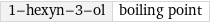 1-hexyn-3-ol | boiling point