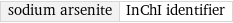 sodium arsenite | InChI identifier