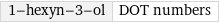 1-hexyn-3-ol | DOT numbers