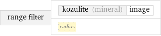 range filter | kozulite (mineral) | image radius