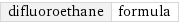 difluoroethane | formula