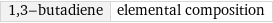 1, 3-butadiene | elemental composition