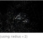  (using radius=2)