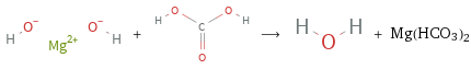  + ⟶ + Mg(HCO3)2