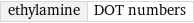 ethylamine | DOT numbers