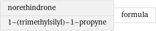 norethindrone 1-(trimethylsilyl)-1-propyne | formula