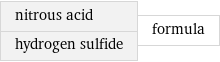 nitrous acid hydrogen sulfide | formula