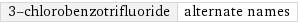 3-chlorobenzotrifluoride | alternate names