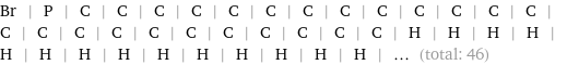 Br | P | C | C | C | C | C | C | C | C | C | C | C | C | C | C | C | C | C | C | C | C | C | C | C | C | H | H | H | H | H | H | H | H | H | H | H | H | H | H | ... (total: 46)