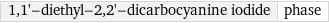 1, 1'-diethyl-2, 2'-dicarbocyanine iodide | phase