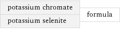 potassium chromate potassium selenite | formula