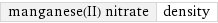 manganese(II) nitrate | density