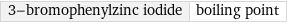 3-bromophenylzinc iodide | boiling point