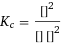 K_c = [PbO]^2/([O2] [Pb]^2)