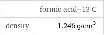  | formic acid-13 C density | 1.246 g/cm^3