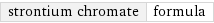 strontium chromate | formula