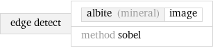 edge detect | albite (mineral) | image method sobel