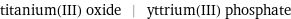 titanium(III) oxide | yttrium(III) phosphate