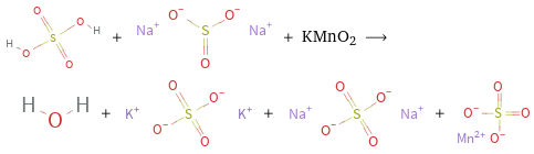  + + KMnO2 ⟶ + + + 