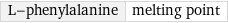 L-phenylalanine | melting point