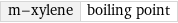 m-xylene | boiling point