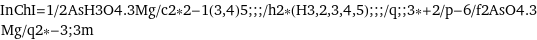 InChI=1/2AsH3O4.3Mg/c2*2-1(3, 4)5;;;/h2*(H3, 2, 3, 4, 5);;;/q;;3*+2/p-6/f2AsO4.3Mg/q2*-3;3m