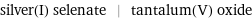 silver(I) selenate | tantalum(V) oxide