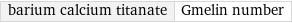 barium calcium titanate | Gmelin number