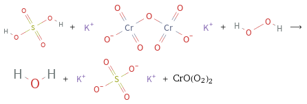  + + ⟶ + + CrO(O2)2