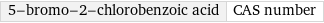 5-bromo-2-chlorobenzoic acid | CAS number