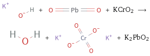  + + KCrO2 ⟶ + + K2PbO2