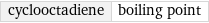 cyclooctadiene | boiling point