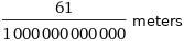 61/1000000000000 meters