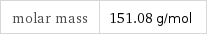 molar mass | 151.08 g/mol