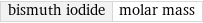 bismuth iodide | molar mass