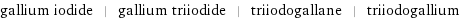 gallium iodide | gallium triiodide | triiodogallane | triiodogallium