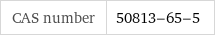 CAS number | 50813-65-5