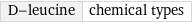 D-leucine | chemical types