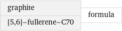 graphite [5, 6]-fullerene-C70 | formula